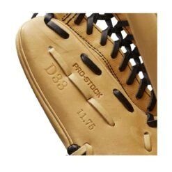 2022 Wilson A2000 D33 11.75" Pitcher's Baseball Glove: WTA20RB22D33 -Head Banger Sports Store WBW100393 6 A2000 Leather D33 1175 Blonde Black.png.cq5dam.web .1200.1200