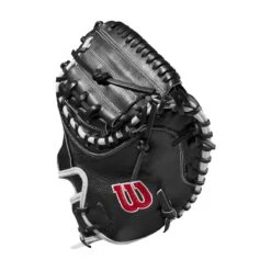 2022 Wilson A2000 M1DSS 33.5" Catcher's Mitt: WTA20RB22M1DSS 11 2022 Wilson A2000 M1DSS 33.5" Catcher's Mitt: WTA20RB22M1DSS -Head Banger Sports Store WBW100401 2 A2000 M1D C 335 Black White Red.png.cq5dam.web .1200.1200
