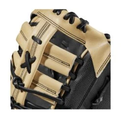 2023 Wilson A2000 1679 Super Skin 12.5" Baseball First Base Mitt: WBW100979125 -Head Banger Sports Store WBW100979 4 A2000 1B 1679SS 125 Black BlackSS Blonde.png.cq5dam.web .1200.1200
