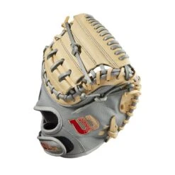 2023 Wilson A2000 PF33 Super Skin 33" Baseball Catcher's Mitt: WBW10098433 10 2023 Wilson A2000 PF33 Super Skin 33" Baseball Catcher's Mitt: WBW10098433 -Head Banger Sports Store WBW100984 2 2023 A2000 C PF33SS 33 GreySS Blonde.png.cq5dam.web .1200.1200