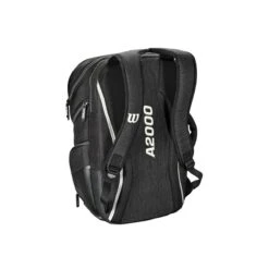 Wilson A2000 Players Backpack Bat Bag: WTA2000 -Head Banger Sports Store WTA20BPBL 3 Wilson A2000 Backpack Black Silver Back.png.cq5dam.web .1200.1200