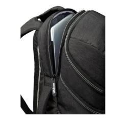Wilson A2000 Players Backpack Bat Bag: WTA2000 -Head Banger Sports Store WTA20BPBL 4 Wilson A2000 Backpack Black Silver Laptop.png.cq5dam.web .1200.1200