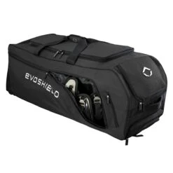 Evoshield Stone Wall Wheeled Bag (Multiple Colors): WTV9400 -Head Banger Sports Store WTV9400BL 6 Evoshield Stonewall Wheeled Bag Catcher Pocket a.png.cq5dam.web .1200.1200