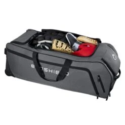 Evoshield Stone Wall Wheeled Bag (Multiple Colors): WTV9400 -Head Banger Sports Store WTV9400GY 4 Evoshield Stonewall Wheeled Bag Interior.png.cq5dam.web .1200.1200