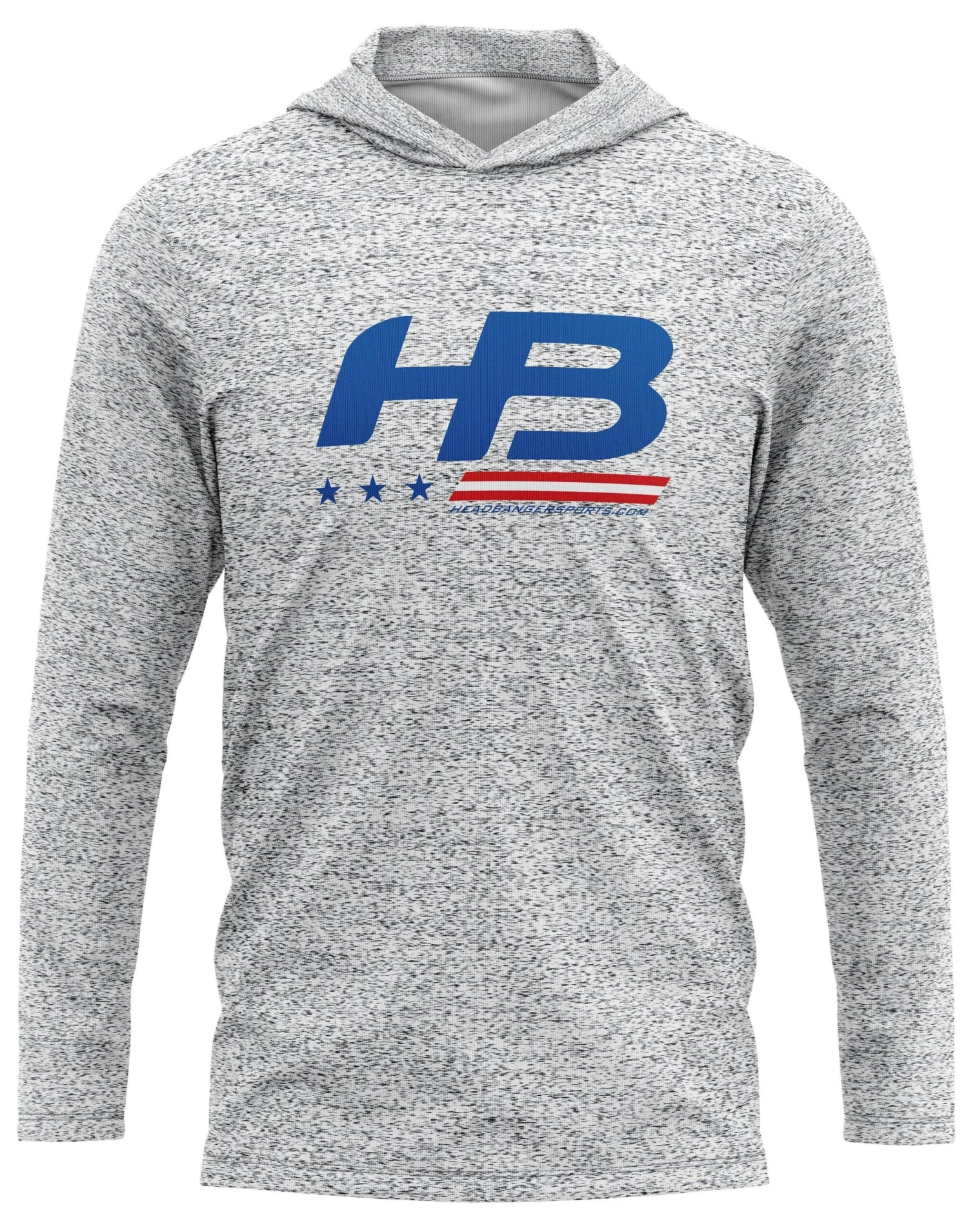 Headbanger Sports Exclusive Ultra Lightweight Long Sleeve Hoodies: Stars & Bars 4 Headbanger Sports Exclusive Ultra Lightweight Long Sleeve Hoodies: Stars & Bars - Image 4