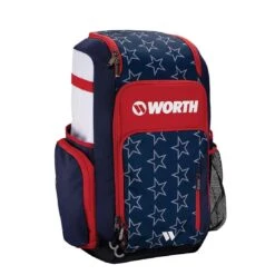 Worth Pro Slowpitch Backpack: WBA004 7 Worth Pro Slowpitch Backpack: WBA004 -Head Banger Sports Store WorthProSlowpitchBackpack WBA004 Stars and Stripes