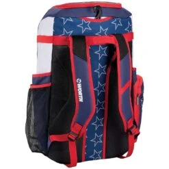 Worth Pro Slowpitch Backpack: WBA004 9 Worth Pro Slowpitch Backpack: WBA004 -Head Banger Sports Store WorthProSlowpitchBackpack WBA004back