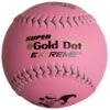 Worth Pink 12" ISA Super Gold Dot 44/400 Slowpitch Softballs (Dozen): WIS12CP -Head Banger Sports Store Worth ISA WIS12CP Softballs Pink