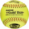 Worth 12" Super Gold Dot WSL Slowpitch Softballs (Dozen): YS44WSLS -Head Banger Sports Store Worth YS44WSLS 500x500 556f22e5 7012 46b2 b701 a0ac66d8538a