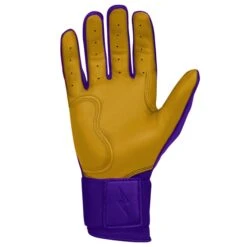 Bruce Bolt PREMIUM PRO Long Cuff Batting Gloves: Purple 12 Bruce Bolt PREMIUM PRO Long Cuff Batting Gloves: Purple -Head Banger Sports Store premium pro long cuff batting gloves purple brucebolt 661404