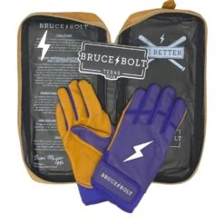 Bruce Bolt PREMIUM PRO Short Cuff Batting Gloves: Purple 11 Bruce Bolt PREMIUM PRO Short Cuff Batting Gloves: Purple -Head Banger Sports Store premium pro short cuff batting gloves purple brucebolt 271484