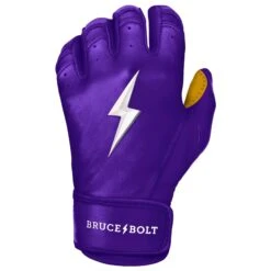 Bruce Bolt PREMIUM PRO Short Cuff Batting Gloves: Purple 9 Bruce Bolt PREMIUM PRO Short Cuff Batting Gloves: Purple -Head Banger Sports Store premium pro short cuff batting gloves purple brucebolt 315746